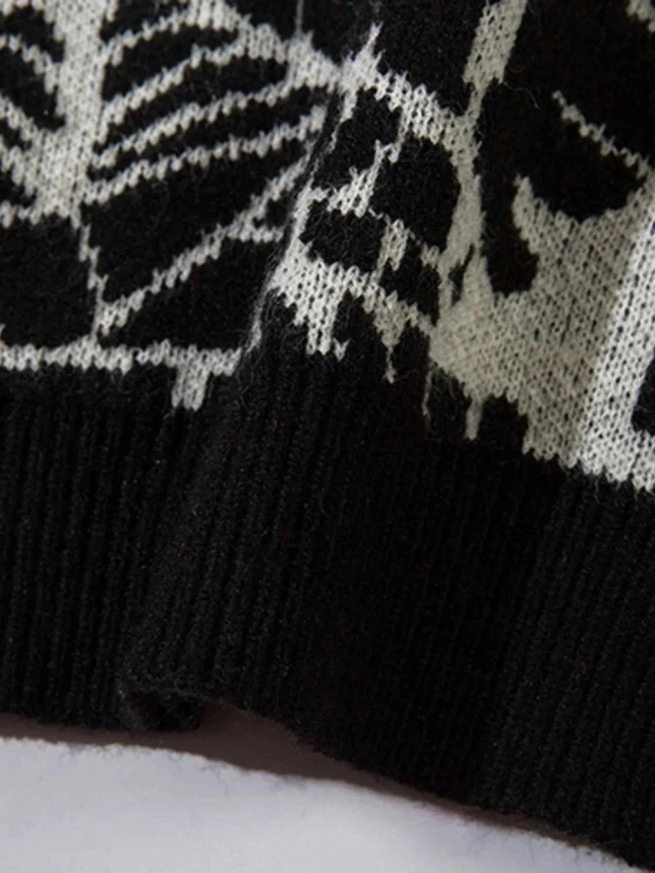 Men's Spider Web V-Neck Sweater Vest